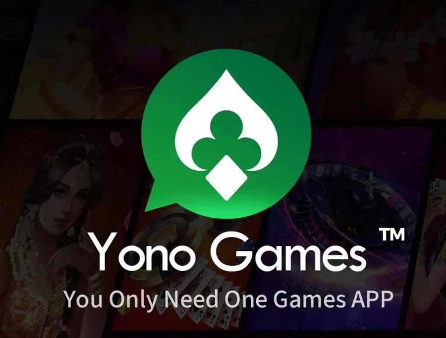 Yono game app screen with card game selection