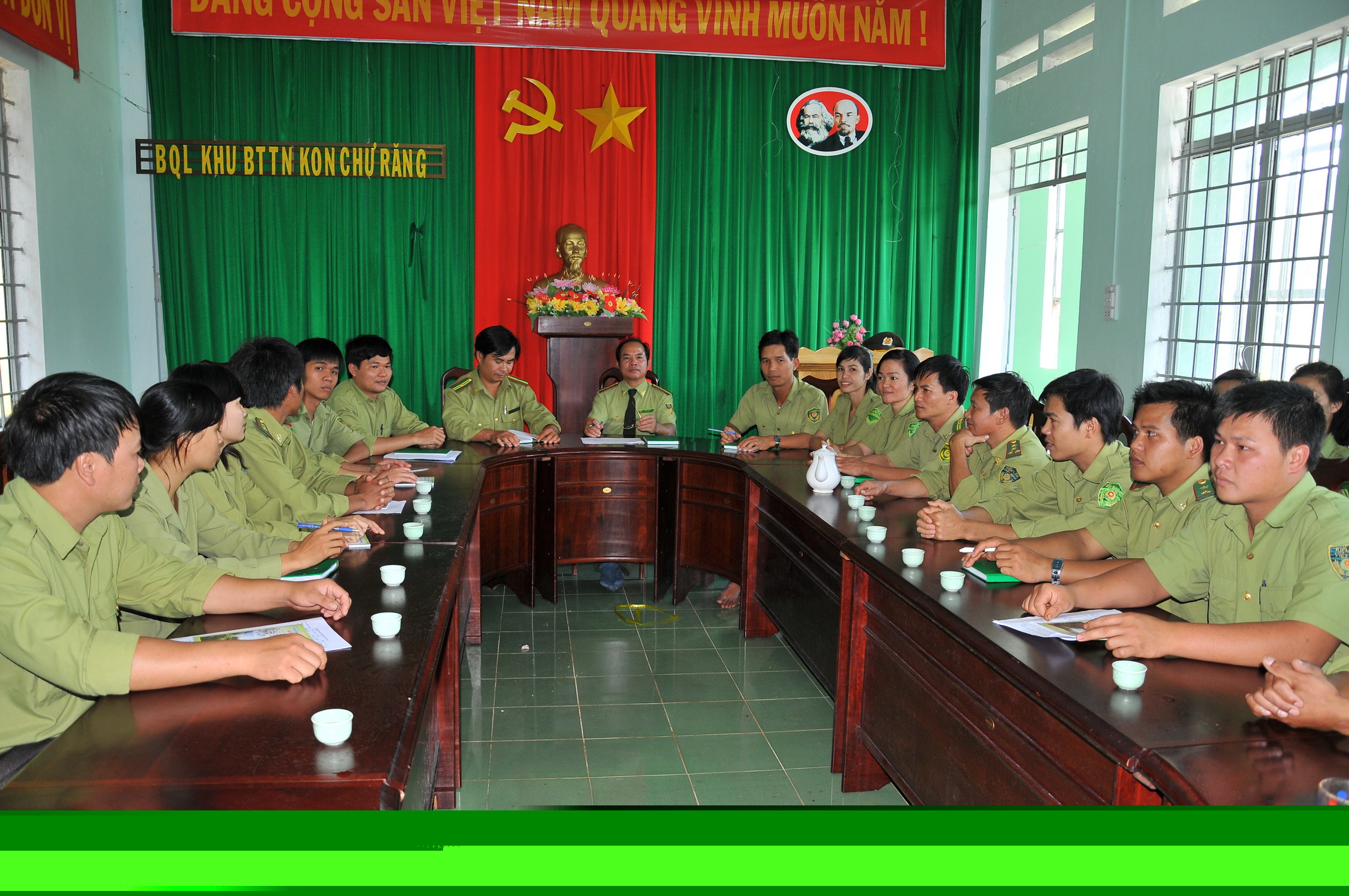 Hội nghị của lực lượng quản lý bảo vệ rừng khu bảo tồn